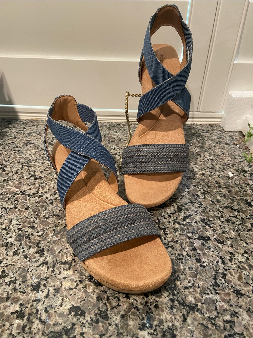 Easy Spirit NWOT Denim Sandals 8.5
